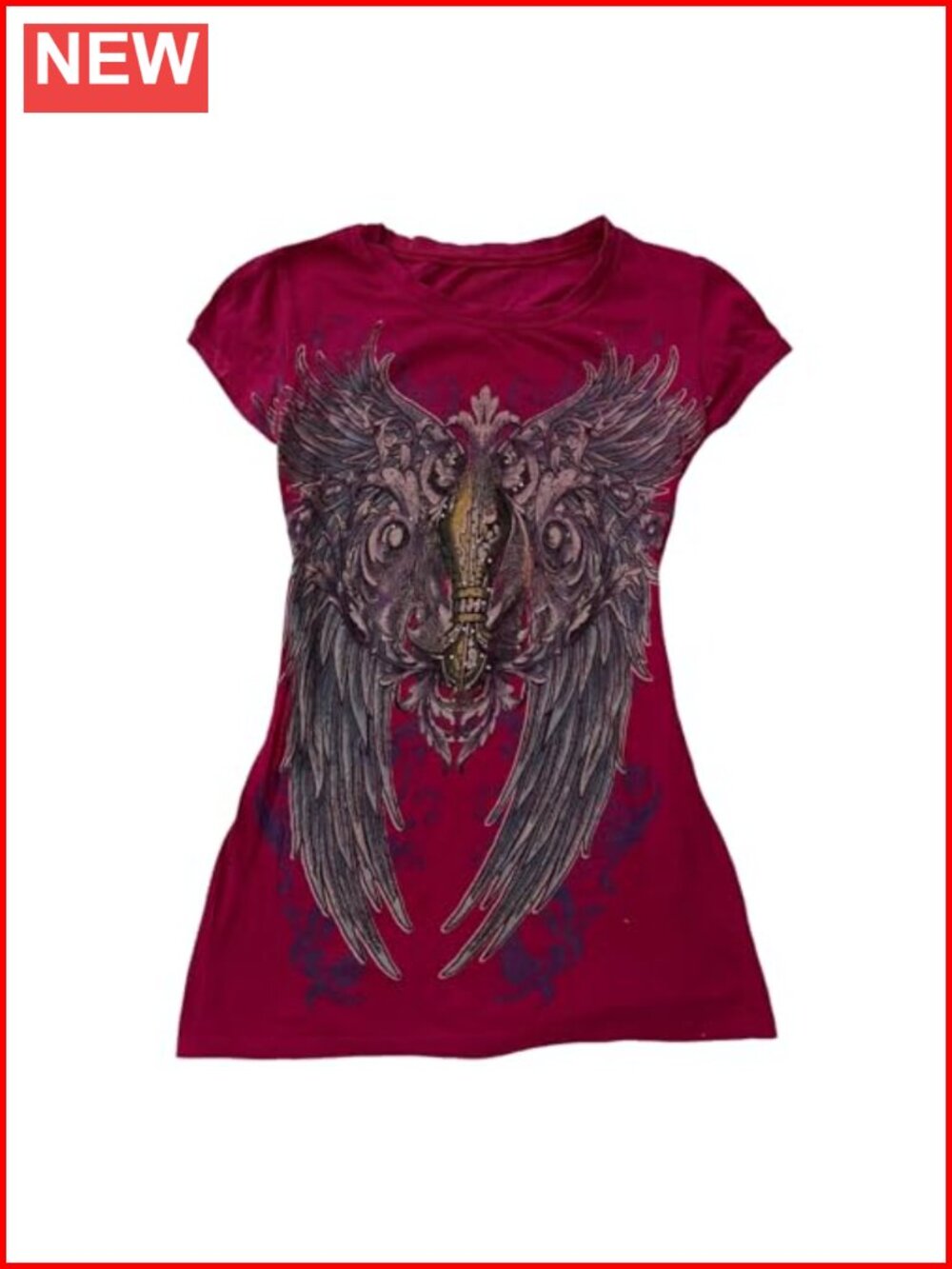 Women's Graphic Tee Y2k Grunge Emo Goth Vintage Style Short Sleeve Crop Top